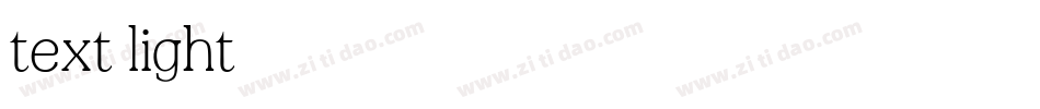 text light字体转换